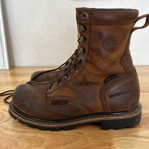 Justin Brand MetGuard Pulley Comp Toe Work Boots size 7.5 Men’s